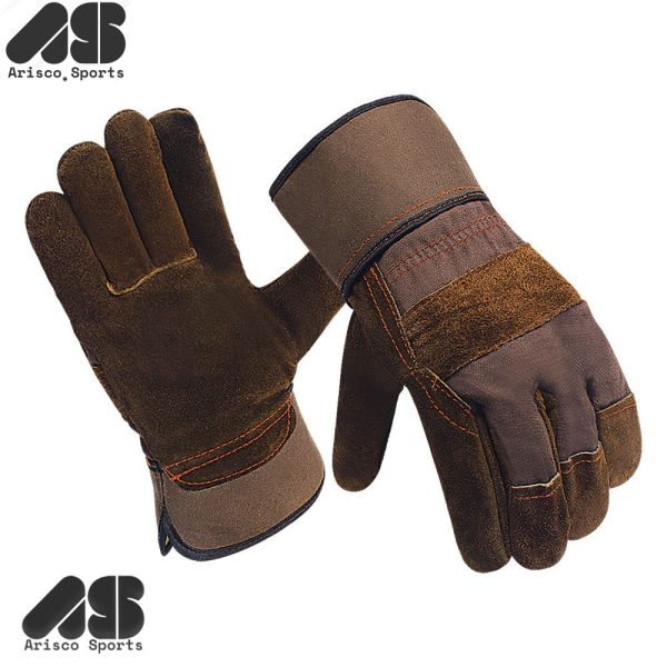 WATERPROOF PREMIUM RIGGER SAFETY LEATHER WORK GLOVES